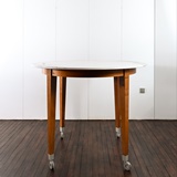 NEOZ HIGH TABLE IN SOLID CHERRYWOOD AND CALACATTA MARBLE